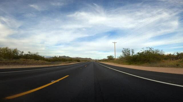Arizona Driving 1857 Tempe Saguaro Lake