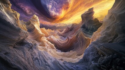 Breathtaking Symphony of Nature&rsquo;s Handiwork at Dusk in Gigapixel Quality