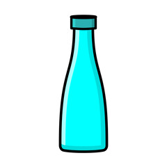 Graphic of a Blue Beverage Bottle