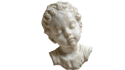 Obraz premium Captivating Marble Sculpture: A Timeless Portrait of Serenity and Grace, Evoking the Spirit of Classic Art with Exquisite Detail and Historical Charm