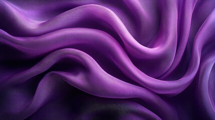 Fototapeta premium Purple fabric drapes in soft folds