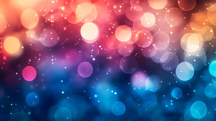 Obraz premium Blurred Abstract Background with Bokeh Lights. Abstract Modern Particle Wallpaper.