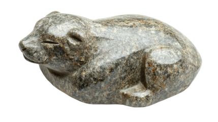 Captivating Stone Bear Sculpture: A Timeless Piece of Wildlife Art, Hand-Carved with Intricate Detail, Perfect for Collectors and Nature Enthusiasts