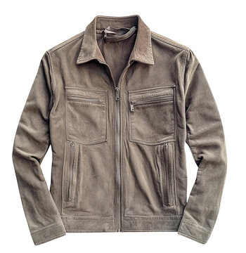 Casual jacket on transparent background. Generative ai.