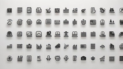 "120 Vector Icons: A Diverse Collection Across Various Themes"