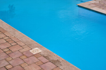 Tranquil outdoor pool with clean water
