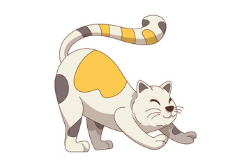 Playful Cat Illustration