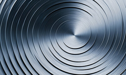 Fototapeta premium Swirling Circular Metal Texture with Reflections and Light Effects
