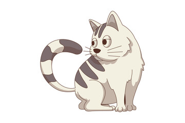 Playful Cat Illustration