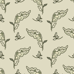 Bohemian Floral Ornamental Seamless Pattern