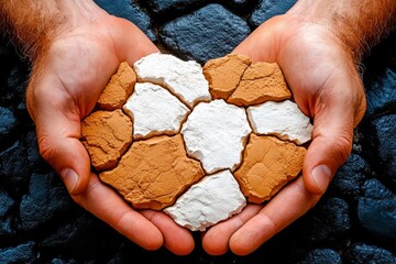 A worker skillfully repairs a cracked stucco wall by filling gaps with fresh plaster. Generative AI