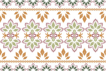 ikat Abstract Ethnic art. Seamless pattern in tribal, folk embroidery, and Mexican style. Aztec geometric art ornament print.Design for carpet, cover.wallpaper, wrapping, fabric, clothing