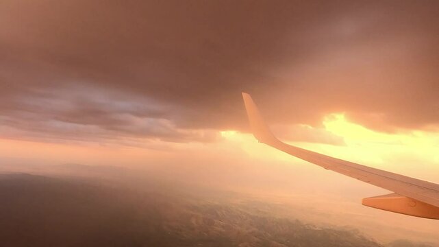 Fly 0359 Sunset LAS PHX colorful sky