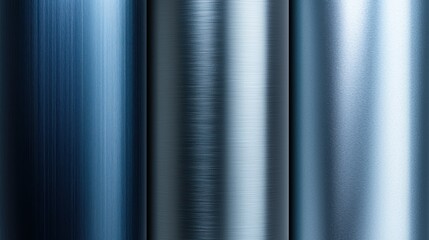 Abstract Blue Metal Textures: An artistic close-up captures the mesmerizing patterns and textures of metal surfaces, showcasing shades of blue.