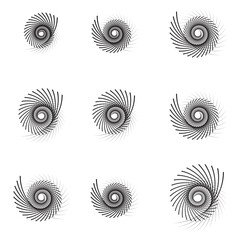 Nine Spirals Array of Spiral Designs