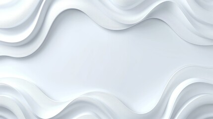 Obraz premium Abstract Waves of Elegance: A modern abstract composition features flowing, undulating wave-like forms in a serene palette.