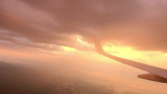 Fly 0360 Sunset LAS PHX colorful sky