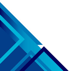 Blue Geometric Corner