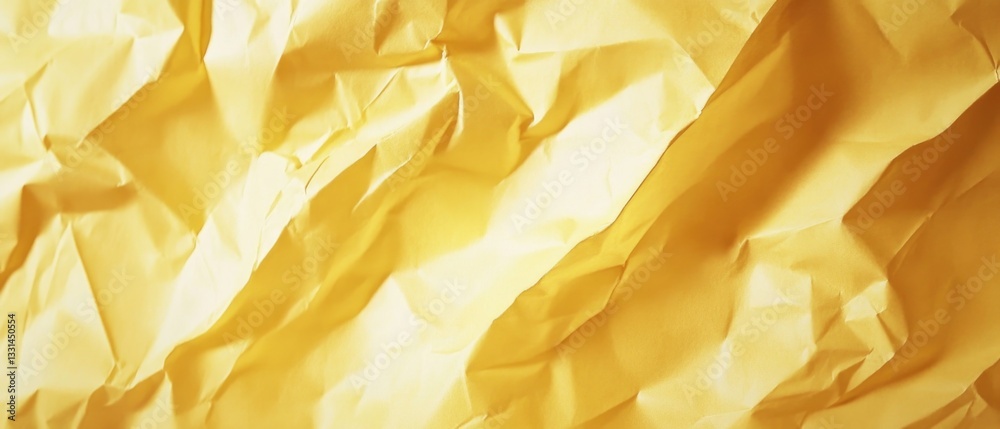 Poster A close-up shot of a piece of yellow paper with intricate details