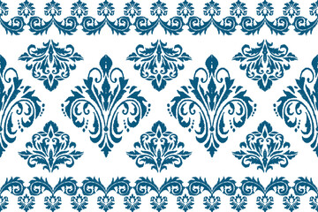 ikat Abstract Ethnic art. Seamless pattern in tribal, folk embroidery, and Mexican style. Aztec geometric art ornament print.Design for carpet, cover.wallpaper, wrapping, fabric, clothing