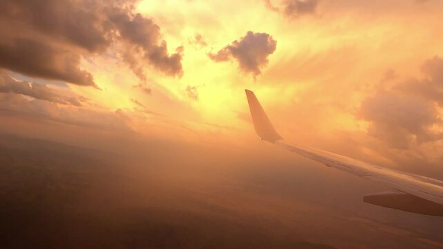 Fly 0363 Sunset LAS PHX colorful sky