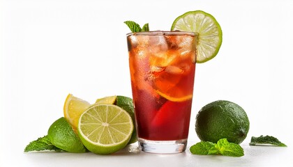 Fototapeta premium agua fresca drink isolated on transparent or white background
