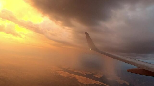 Fly 0368 Sunset LAS PHX colorful sky
