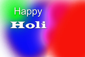 Holi Festival Of Colors Illustration Of Colorful Gulal For Happy Holi,Hindi, Multicolored Happy Holi text for festival celebration,indian holi,multicolor background,mix colors,color combination 
