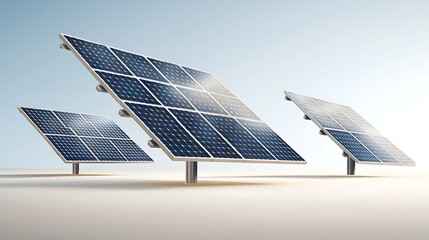 Solar Panels Generating Clean Energy.