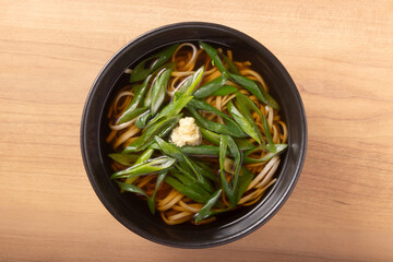 九条葱　蕎麦