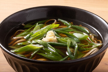九条葱　蕎麦