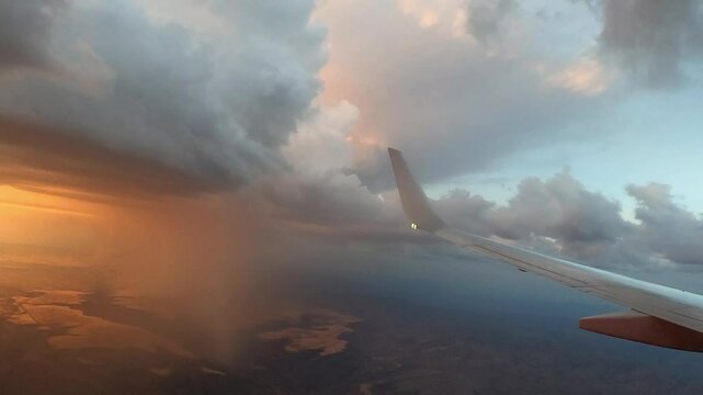 Fly 0371 Sunset LAS PHX colorful sky