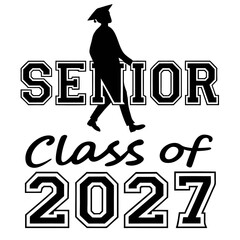 High-Quality Class of 2027 School Spirit Logo