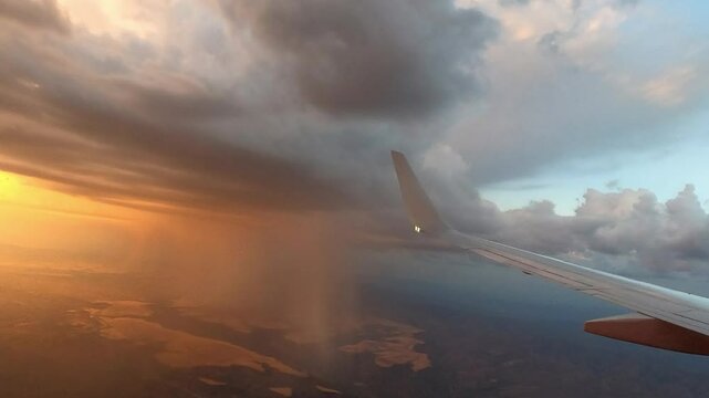 Fly 0370 Sunset LAS PHX colorful sky
