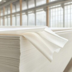 Paper Sheets Factory Production.