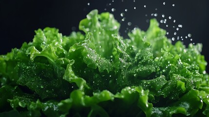Fresh Salad with Greens and Vegetables in 4K