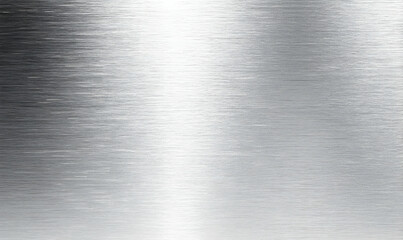 Polished Silver Metal Surface with Subtle Brushed Texture Effect