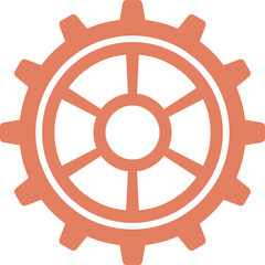 gear image hand drawn vector image with PNG Transparent background
