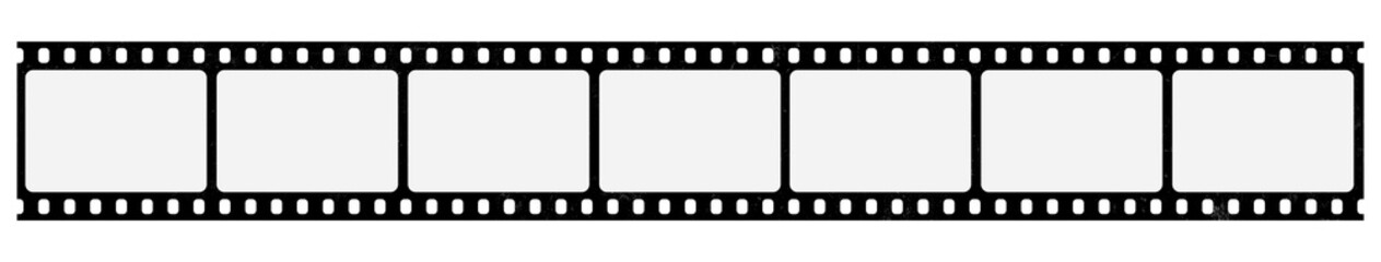 Film strips mockup templates of old retro film frame with shadow on background. Video or movie film vintage analog cinema, photograph camera film strip. Trendy editable camera roll social stories