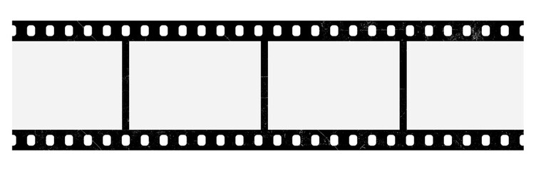 Film strips mockup templates of old retro film frame with shadow on background. Video or movie film vintage analog cinema, photograph camera film strip. Trendy editable camera roll social stories