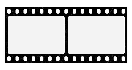 Film strips mockup templates of old retro film frame with shadow on background. Video or movie film vintage analog cinema, photograph camera film strip. Trendy editable camera roll social stories