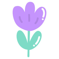 Cute Flower Icon Vector Illustration