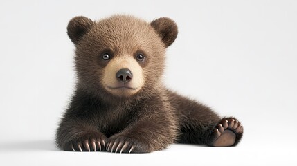 Obraz premium Baby bear cub natures cuteness unleashed bear