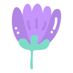 Cute Flower Icon Vector Illustration
