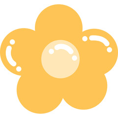 Cute Flower Icon Vector Illustration