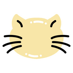 Cute Cat Icon Vector Illustration