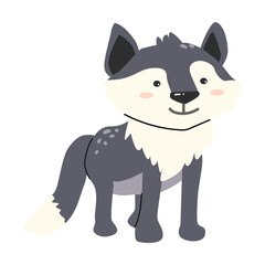 Cute forest animal illustration for children's design and decoration.