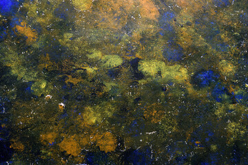 art background in blue with yellow color