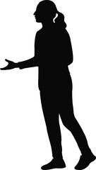 a man body silhouette vector