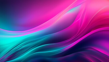 Vibrant abstract background featuring a seamless neon gradient blur of vivid pink, purple, and teal colors.

